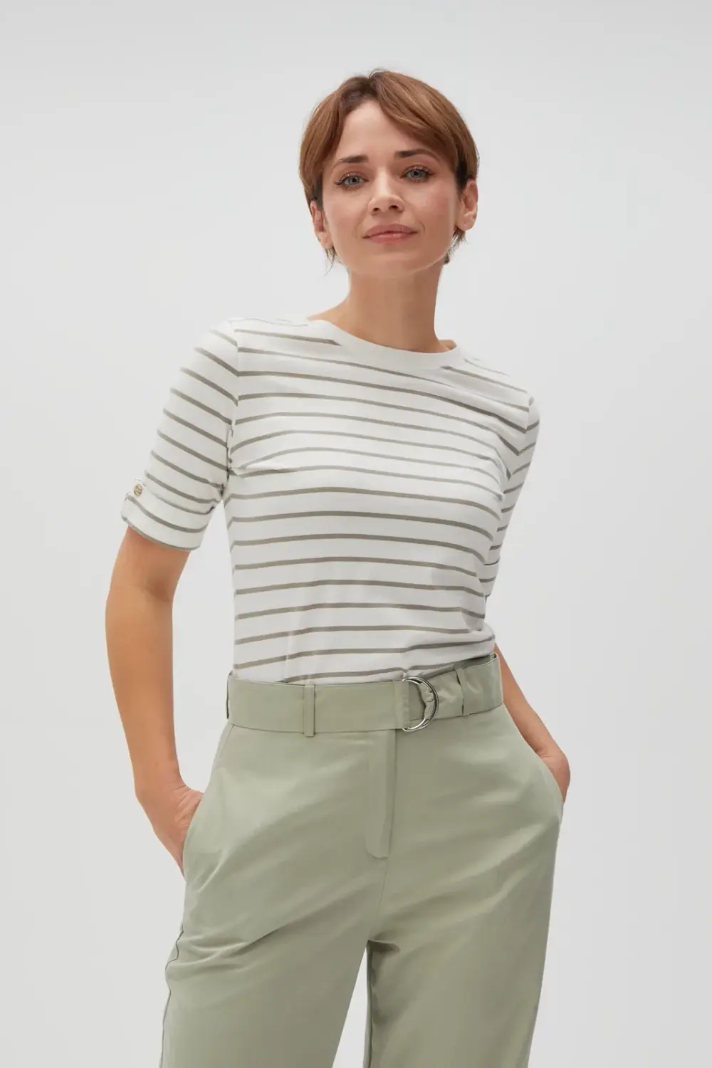 Marisse Women's T-Shirt L-Ts-4608 Olive