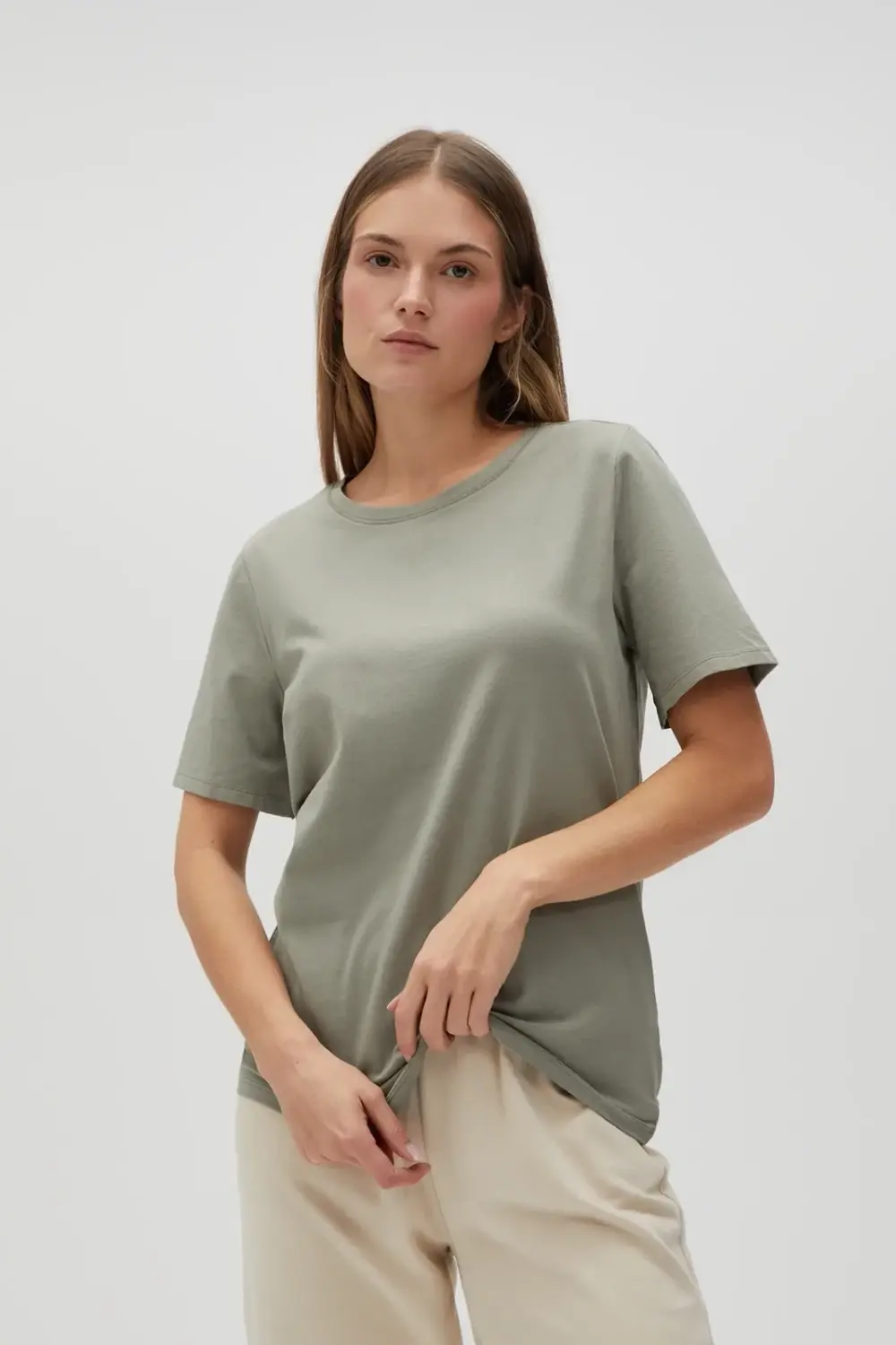 Marisse Women's T-Shirt L-Ts-4624 Olive