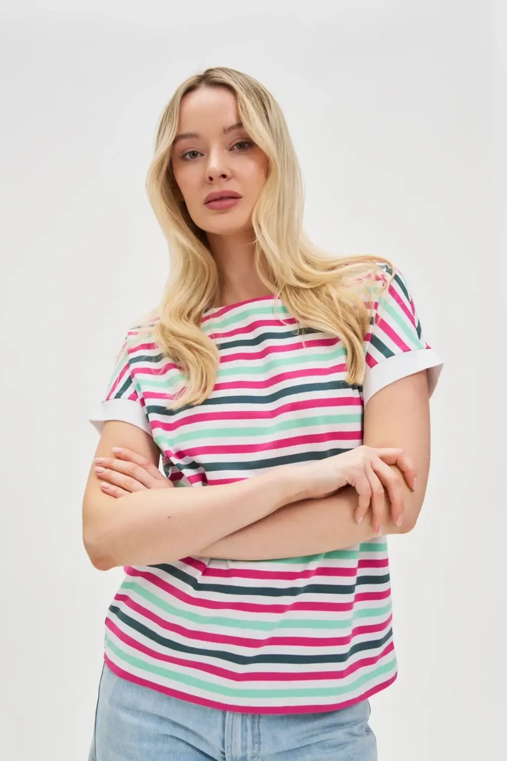 Marisse Women's T-Shirt L-Ts-4642 Fuchsia