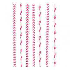 Amscan Slamky ružové 24 ks