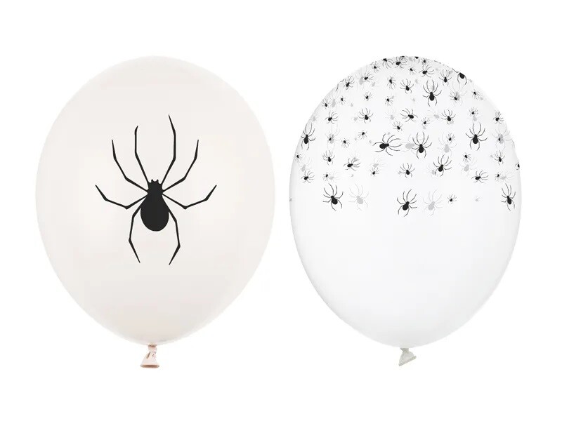 PartyDeco Latexový balón - Pavúky 30 cm