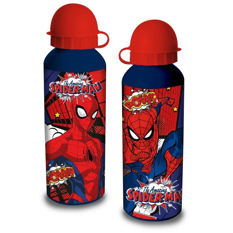 Marvel Spiderman fľaša na vodu odtieň Blue 500 ml