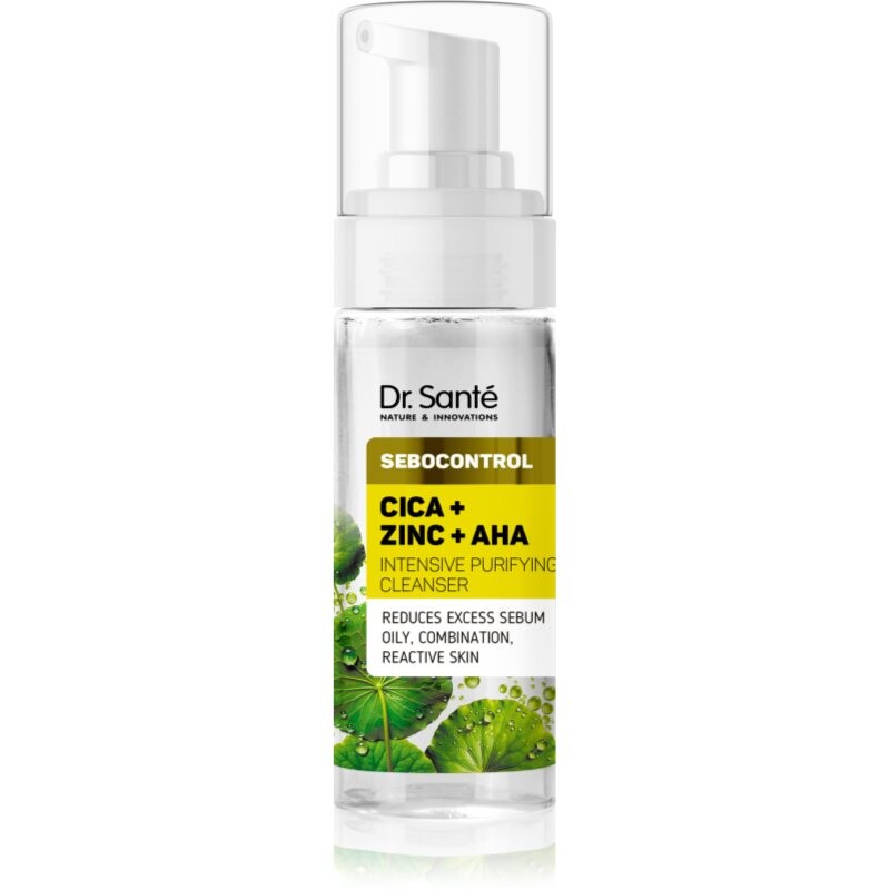 Dr. Santé Sebocontrol Cica + Zinc + AHA čistiaca emulzia pre mastnú pleť 150 ml