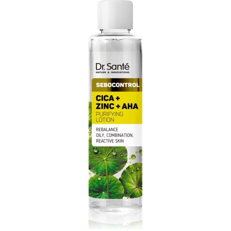 Dr. Santé Sebocontrol Cica + Zinc + AHA čistiace mlieko pre mastnú pleť 200 ml