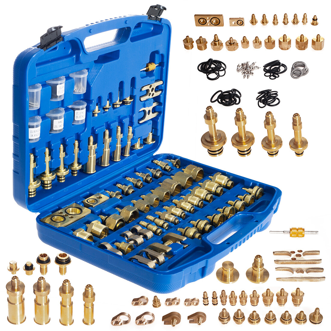 Adaptéry na preplachovanie klimatizácie, veľká sada XXL 78-dielna. TA1016