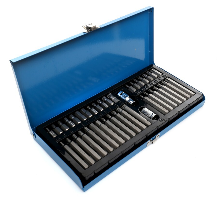 Bity, torx kľúče, spline, imbus, sada 40 ks. TA1205