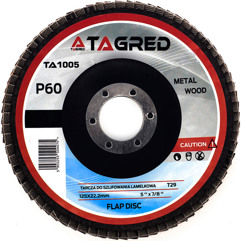 Lamelový kotúč 125 mm/22,23 mm brús P60 TA1005
