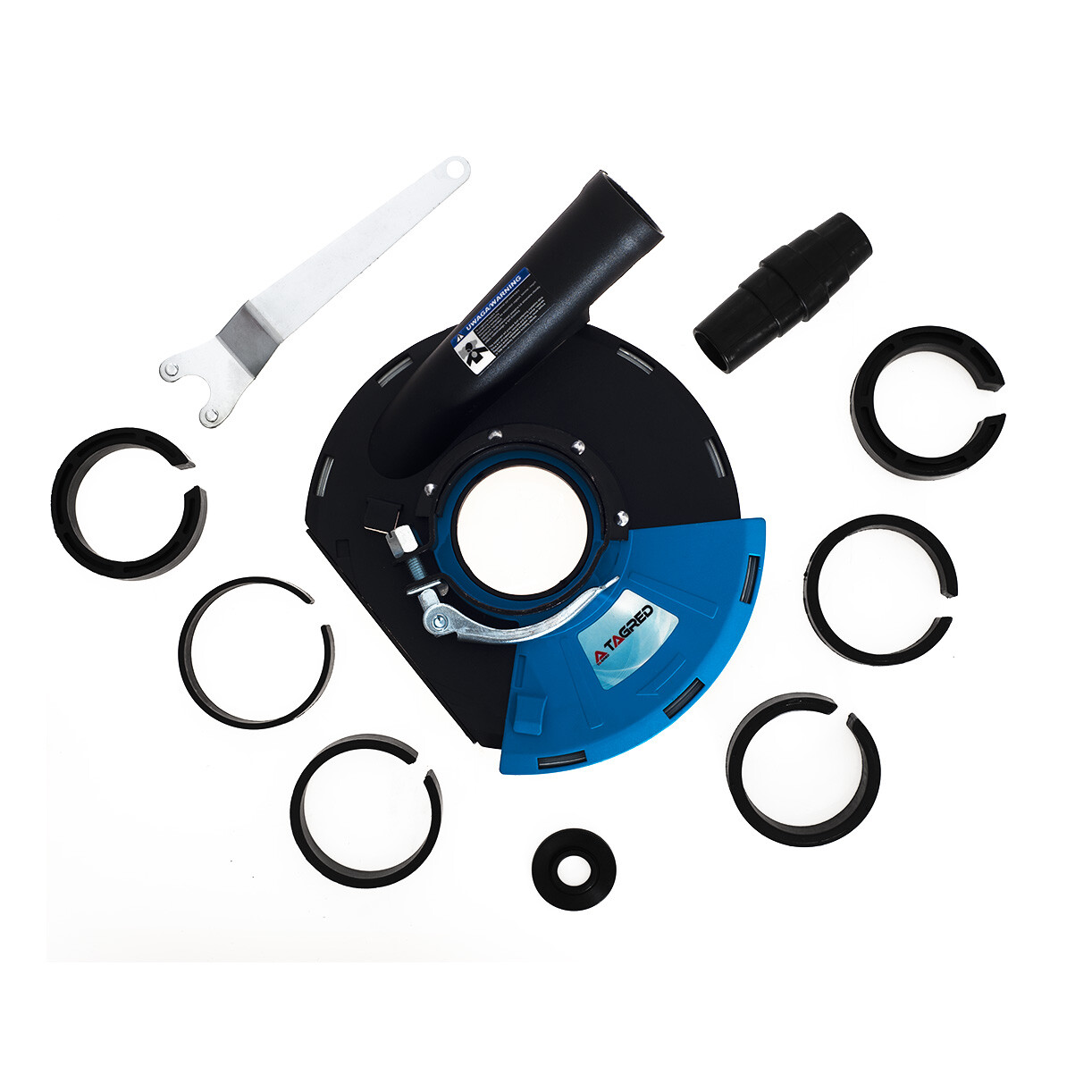 Kryt na odsávanie prachu s kefovým krúžkom pre uhlovú brúsku 180-230 mm TA1114