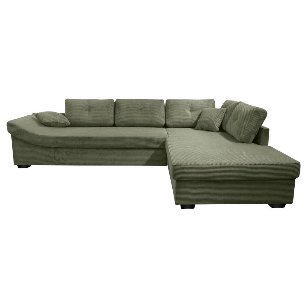 Carryhome ROHOVÁ SEDACIA SÚPRAVA, textil, olivovozelená