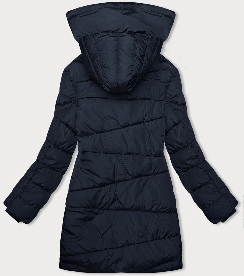 Asymetryczna kurtka damska granatowa (2M-21113) odstíny modré S (36)