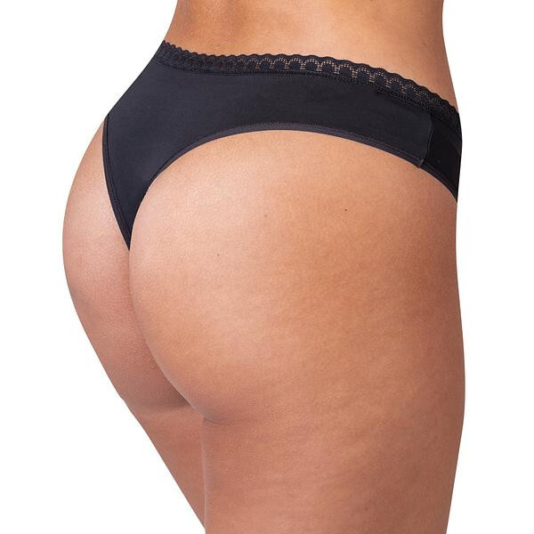 Dámske tangá DAILY MICRO THONG - BELLINDA - čierne XS