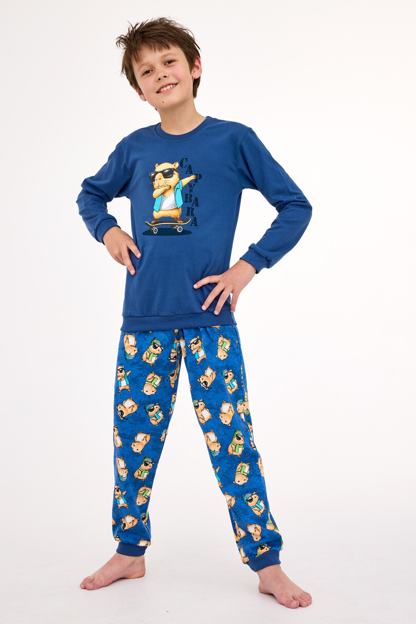 Cornette Young Boy 766/177 Pyžamo Capybara dĺžka/r 134-164 džínovina 134-140