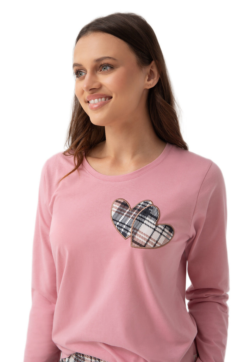 Dámske pyžamo Luna 322 long/r M-2XL Z25/26 modrá M