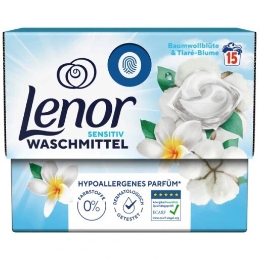 Lenor Kapsule na pranie Sensitiv Hypoalergénne 15ks