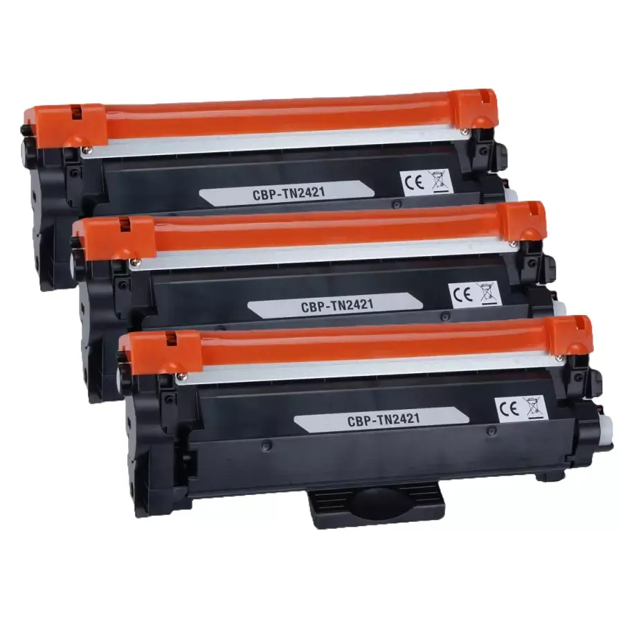 Starink kompatibilný toner Brother TN-2421, TN2421, vlastný patent, s čipom (Čierny) 3-PACK
