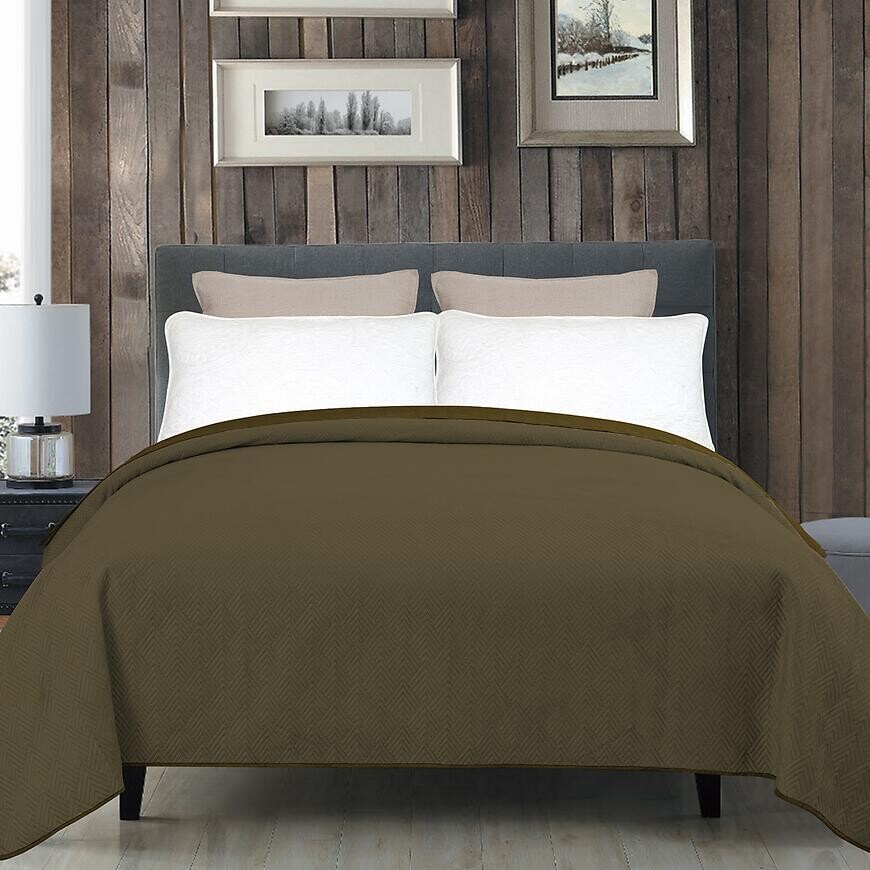 Prikrývka na posteľ Sonia 200x220 cm 6 hnedá