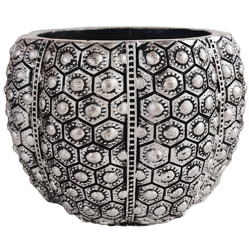 Kvetináč YS46215 strieborný