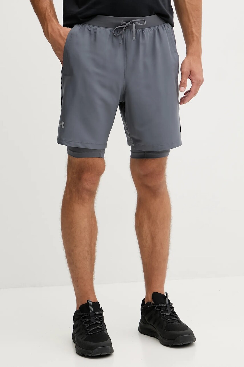 Bežecké šortky Under Armour Launch zelená farba