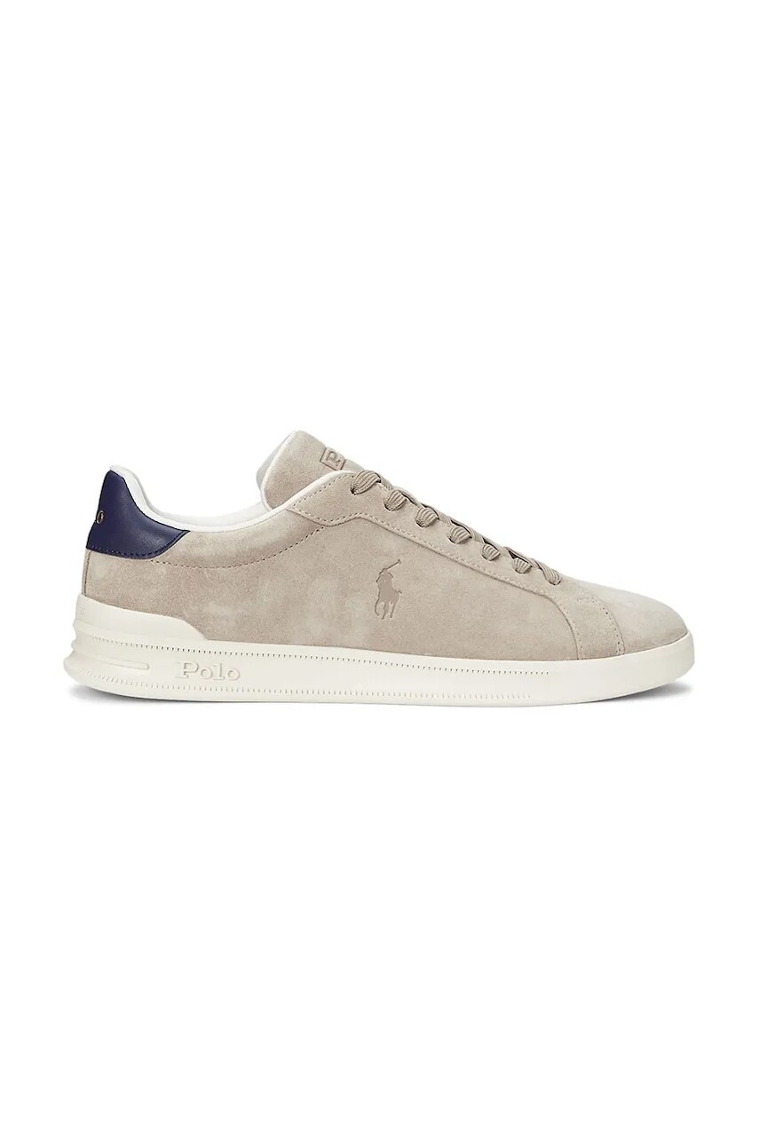 Semišové tenisky Polo Ralph Lauren Hrt Crt Ii béžová farba, 809955691003