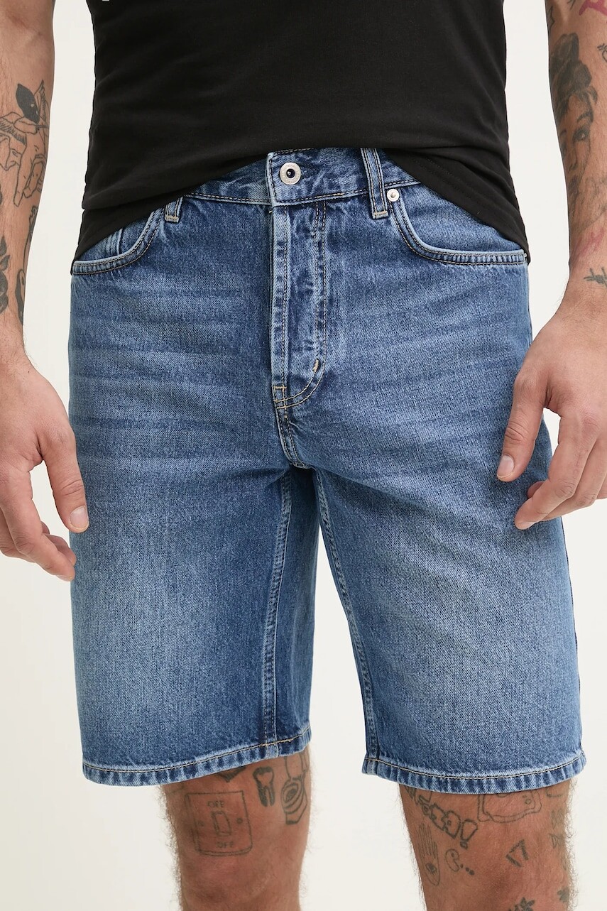 Rifľové krátke nohavice Karl Lagerfeld Jeans pánske, A2M10132