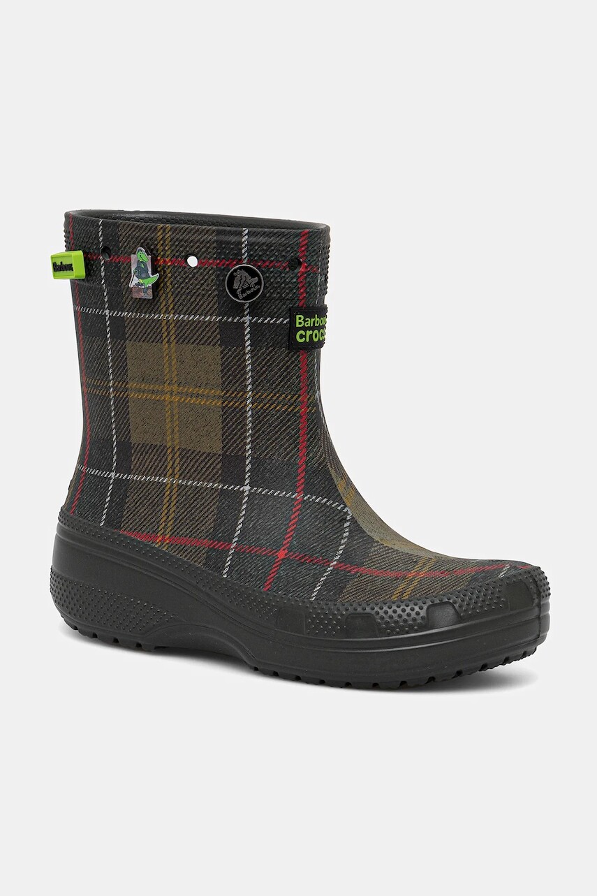 Gumáky Crocs Crocs x Barbour Classic Boot zelená farba, 210899