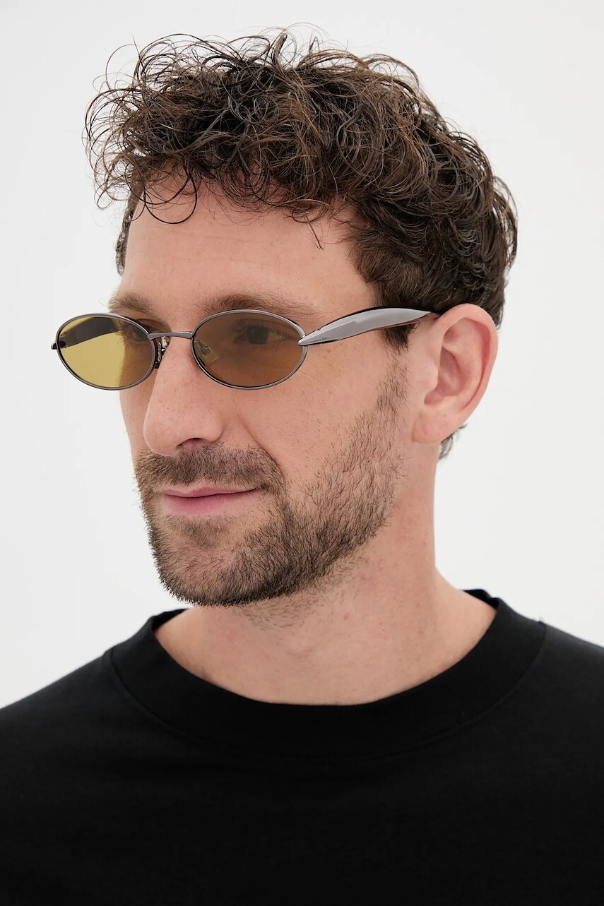 Slnečné okuliare Bottega Veneta žltá farba, BV1386S