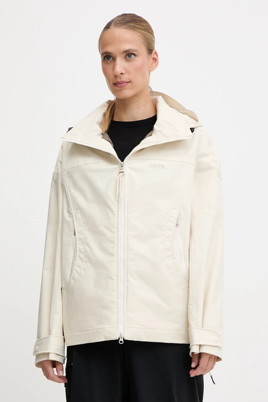 Bunda Napapijri A-Biez béžová farba, NP0A88W5N1J1