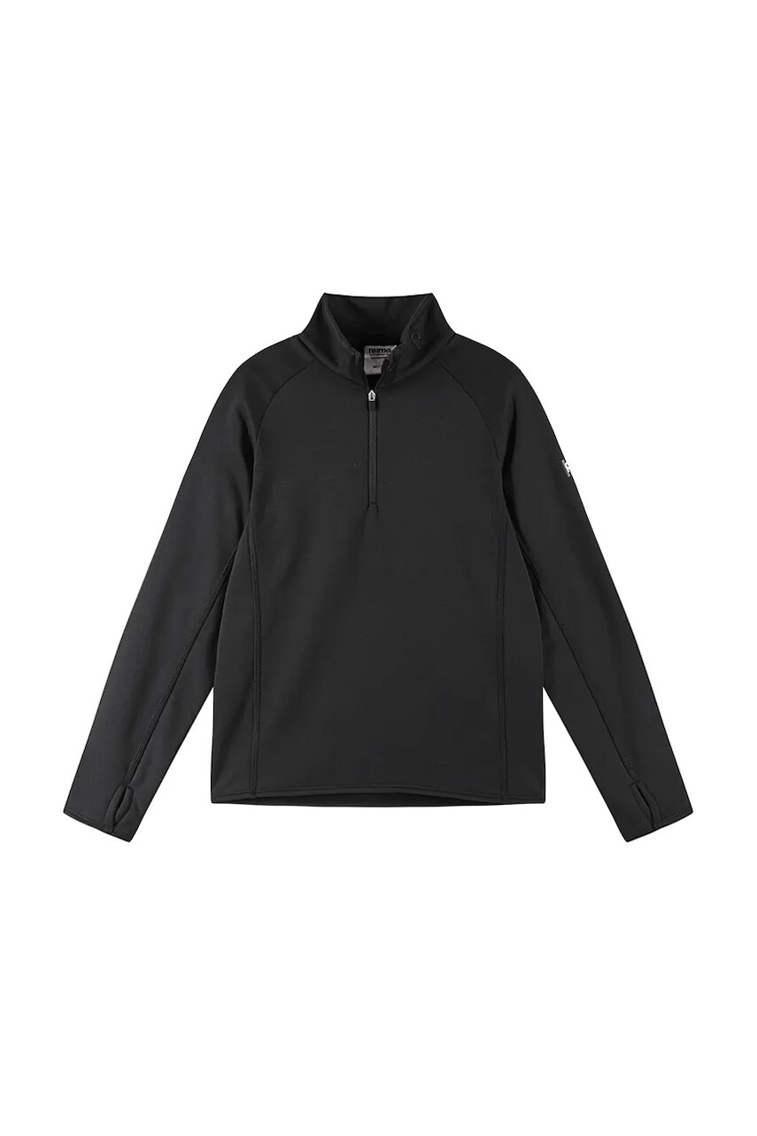 Detská mikina Reima Meriol čierna farba, jednofarebná, 5200441A