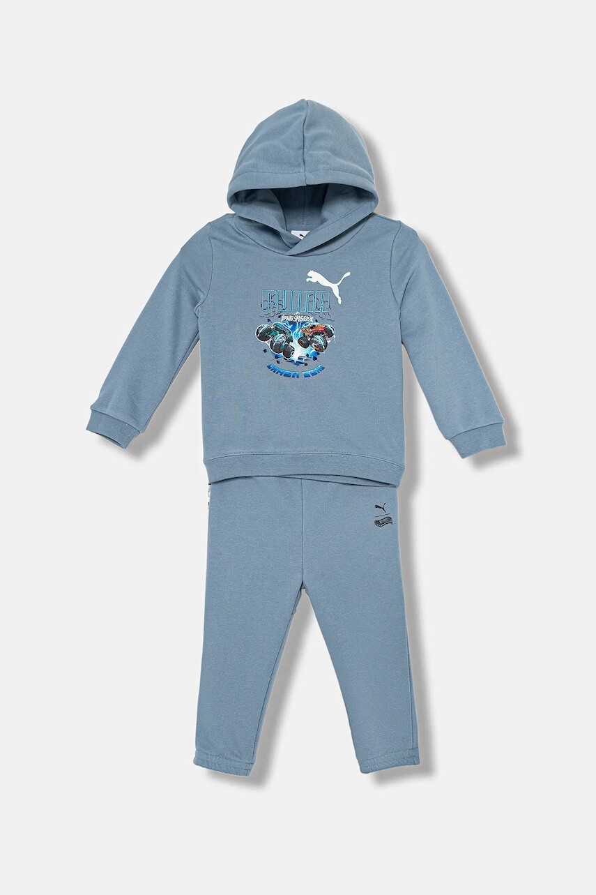 Detská tepláková súprava Puma PUMA X HOT WHEELS MINICATS Loungewear Set INF TR modrá farba, 632399