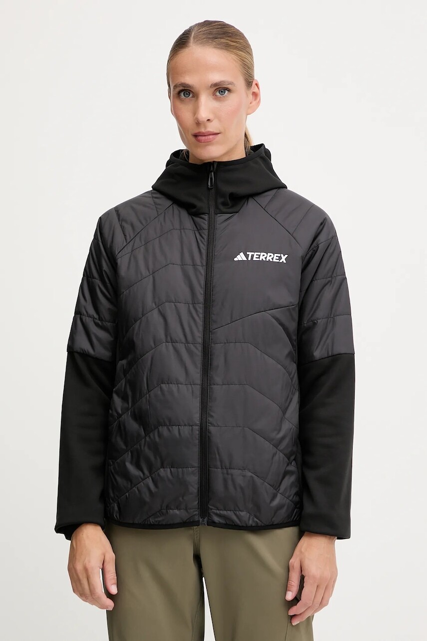 Športová bunda adidas TERREX Multi Hybrid Jacket čierna farba, JC5180