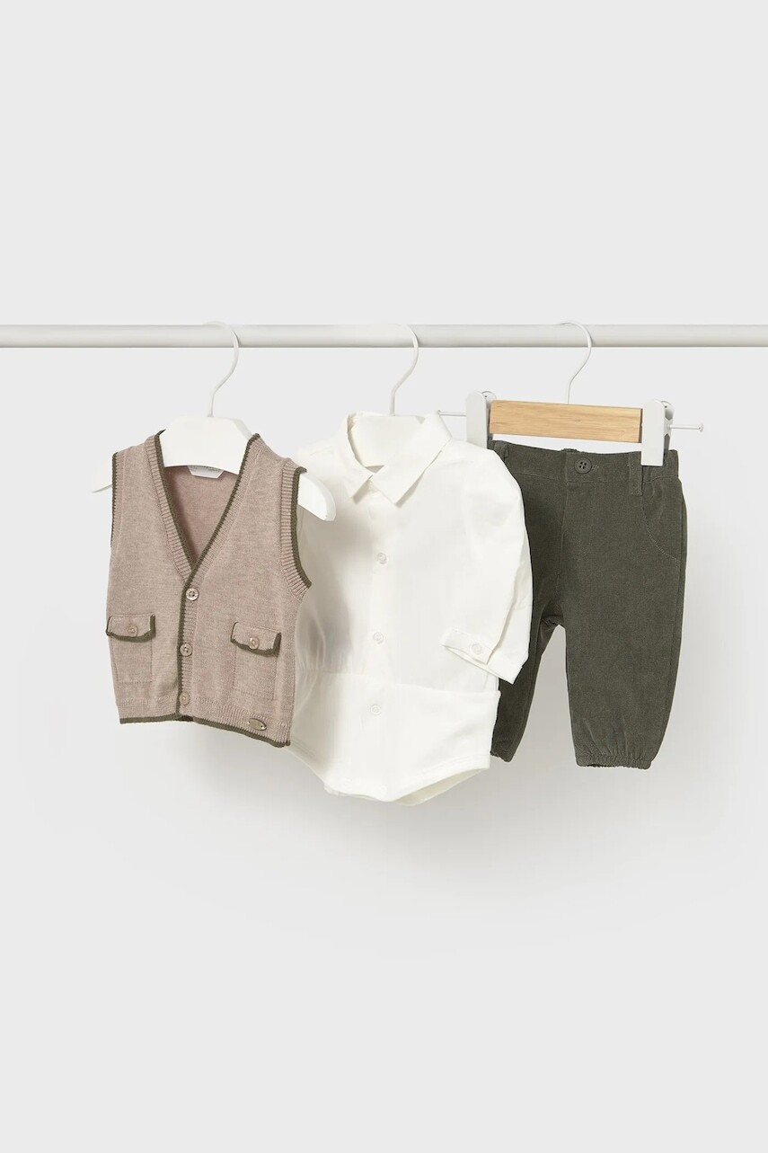 Sada pre bábätká Mayoral Newborn hnedá farba, 2582