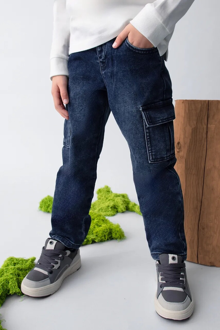 Detské rifle Mayoral soft denim cargo 4563