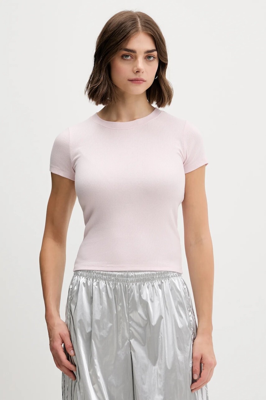 Tričko Hollister Co. dámske, ružová farba, KI339-5203