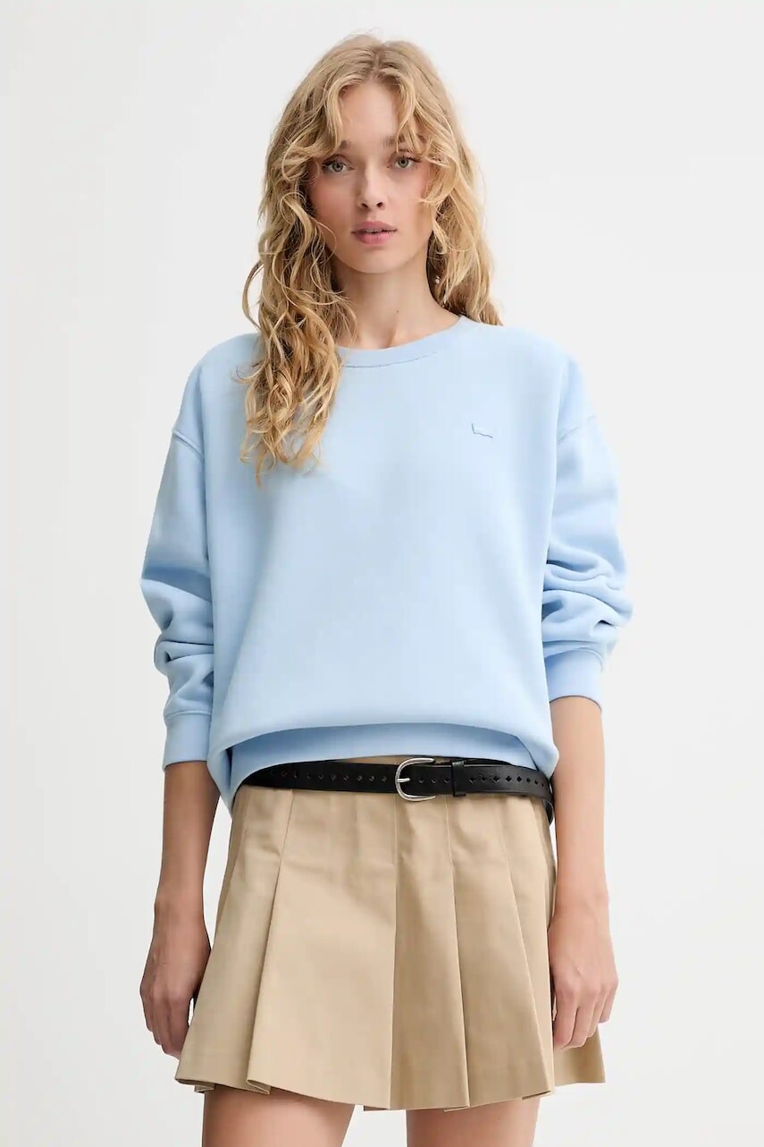 Mikina Levi's modrá farba, jednofarebná, 002AJ