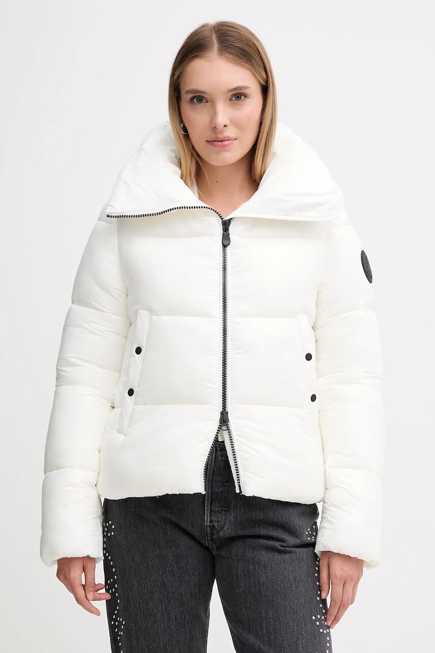 Bunda Save The Duck ISLA biela farba, prechodná, D39370W.LOVE21
