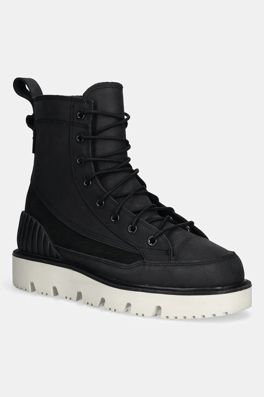 Nubukové čižmy Converse Chuck 70 Rugged čierna farba, A14190C