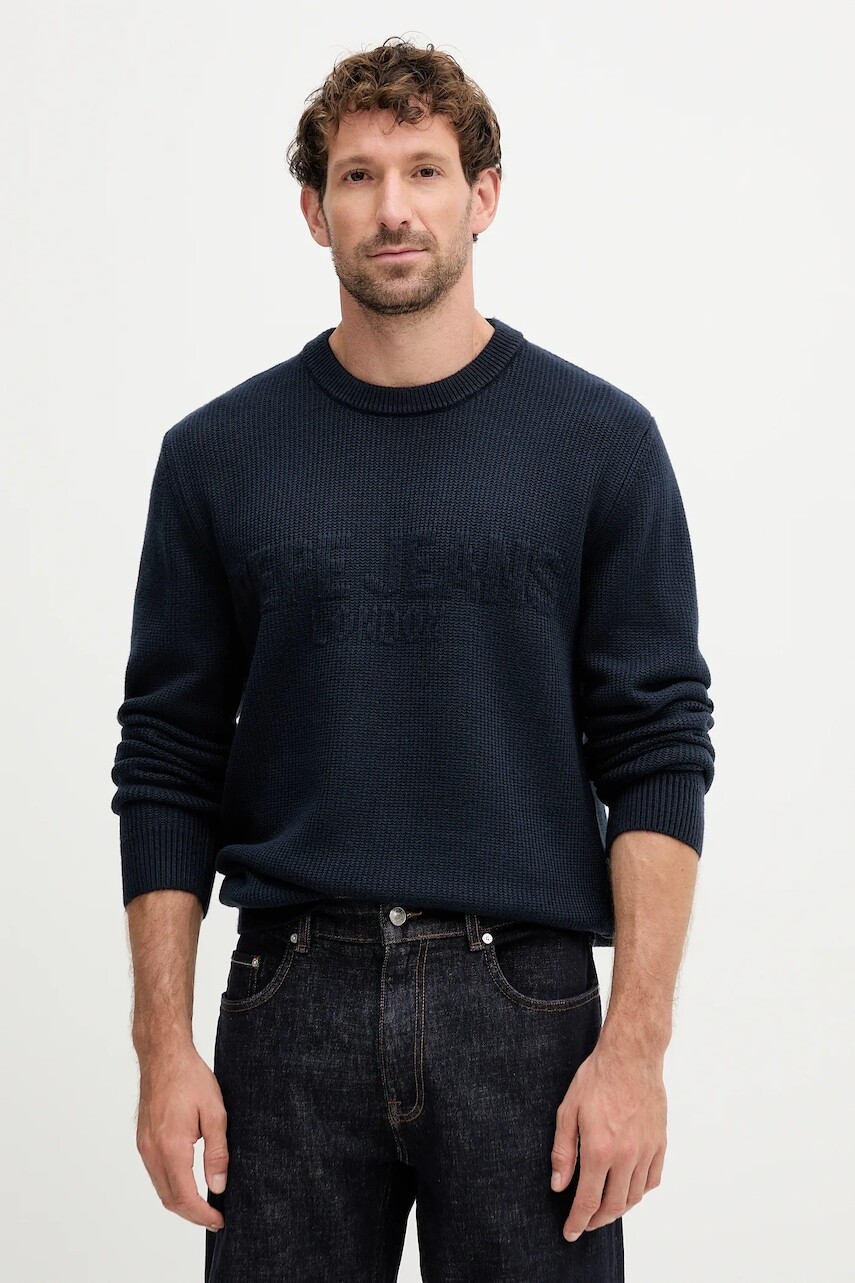 Sveter Pepe Jeans tmavomodrá farba, PM7000016