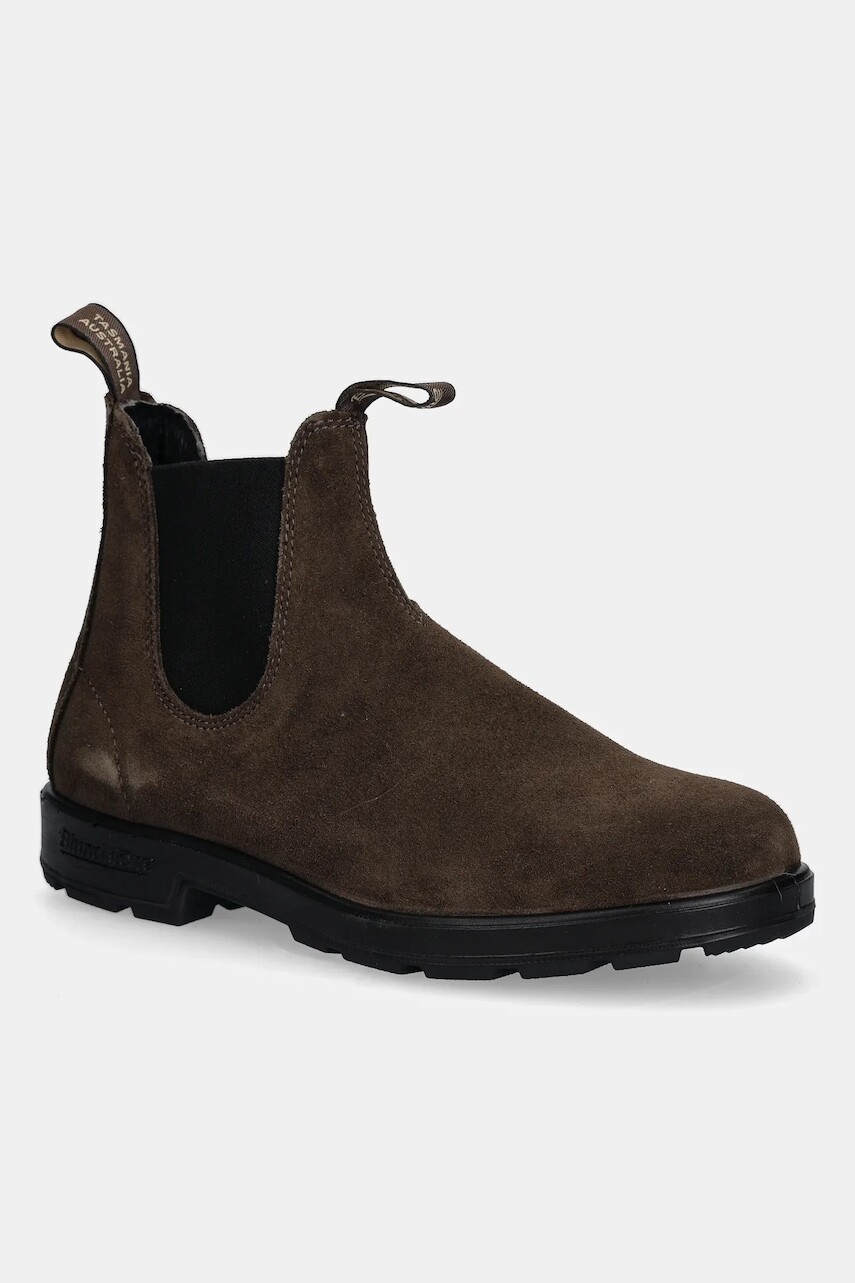 Semišové topánky chelsea Blundstone 2410 hnedá farba, 2410.Brown