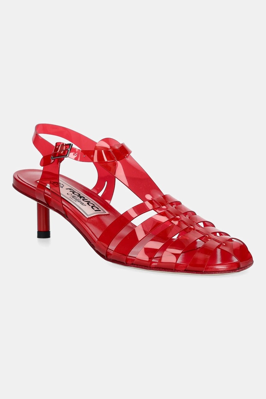 Lodičky Fiorucci Jelly Kitten Heels červená farba, W02SMASH415PT02RD01