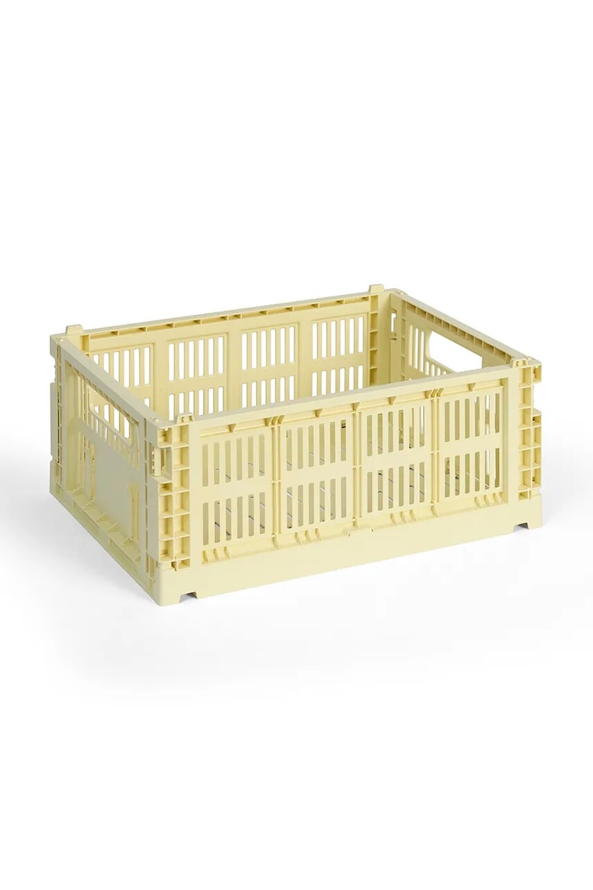 Úložný box HAY Colour Crate M / 14 x 26,5 x 34,5 cm žltá farba