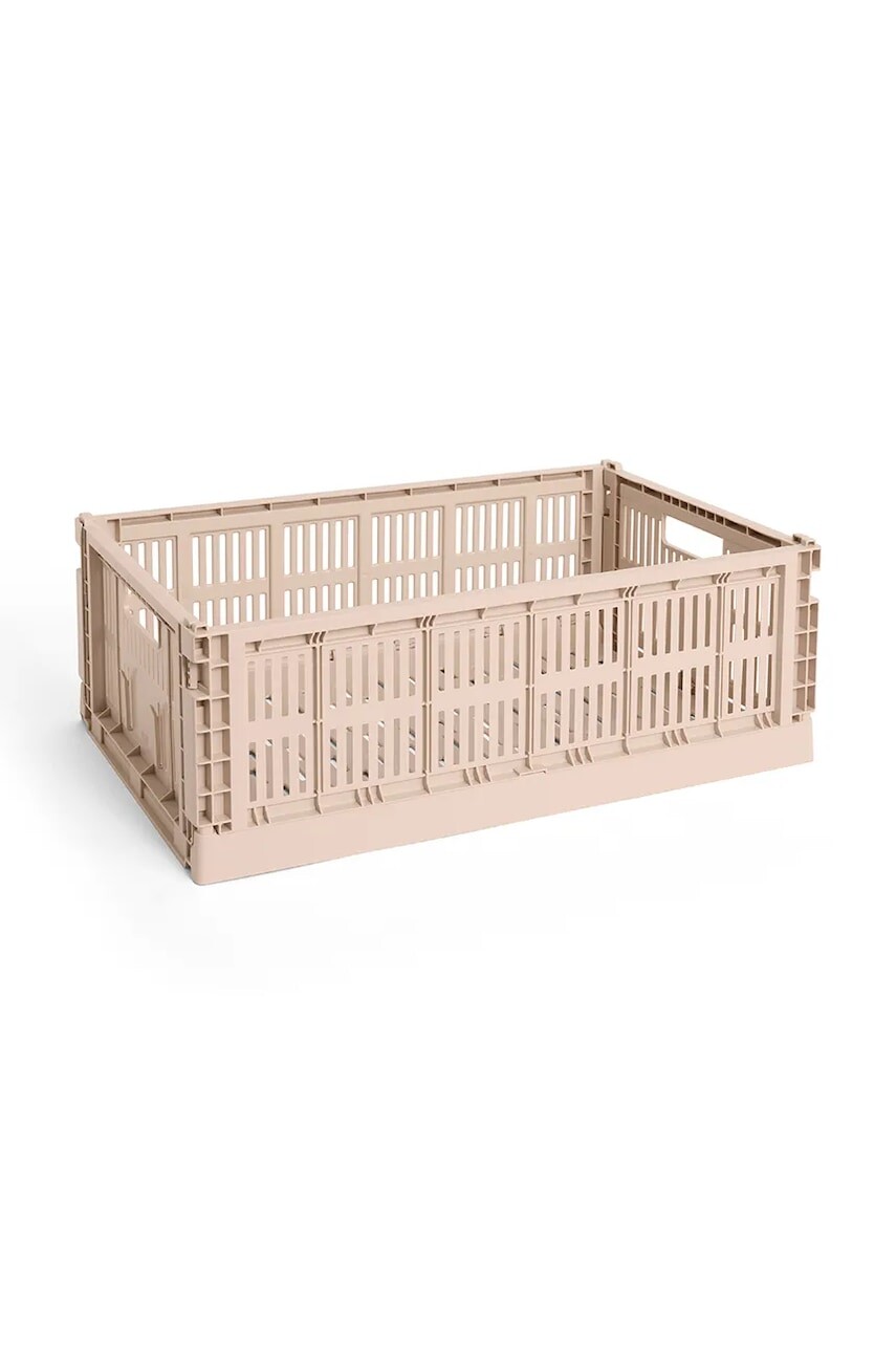 Úložný box HAY Colour Crate L / 18,5 x 34,5 x 53 cm ružová farba