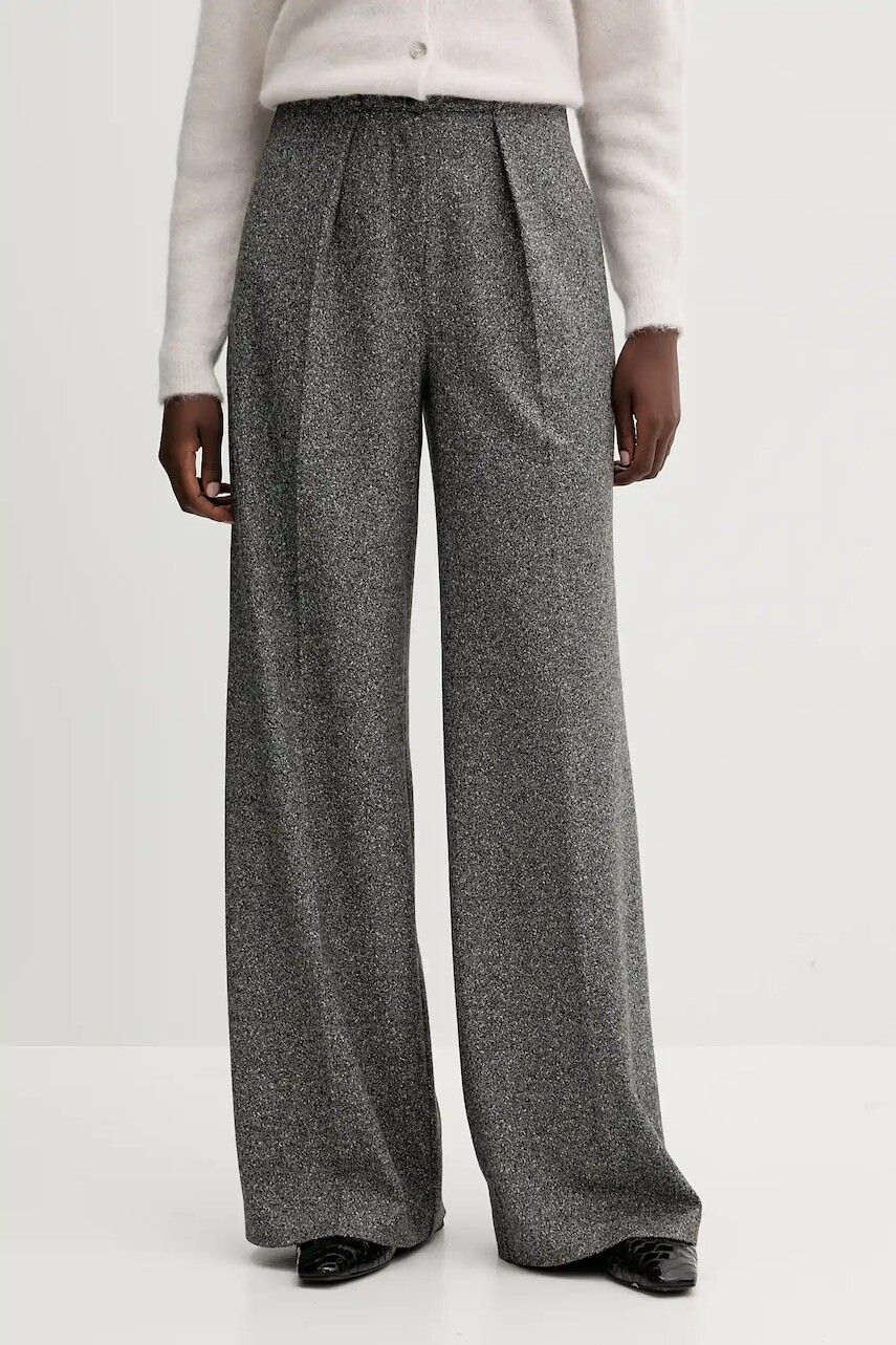 Nohavice MM CALI čierna farba, široké, vysoký pás, 2526786128600