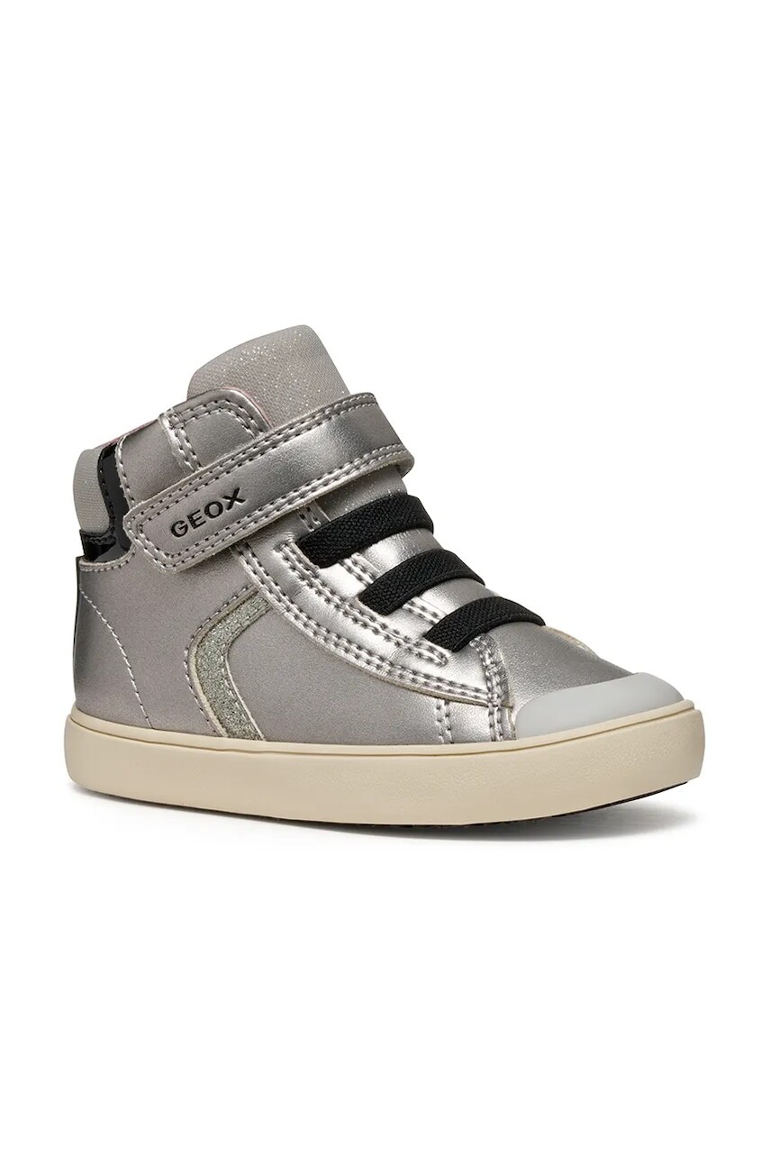 Detské tenisky Geox GISLI strieborná farba, B461MA.0AJ02