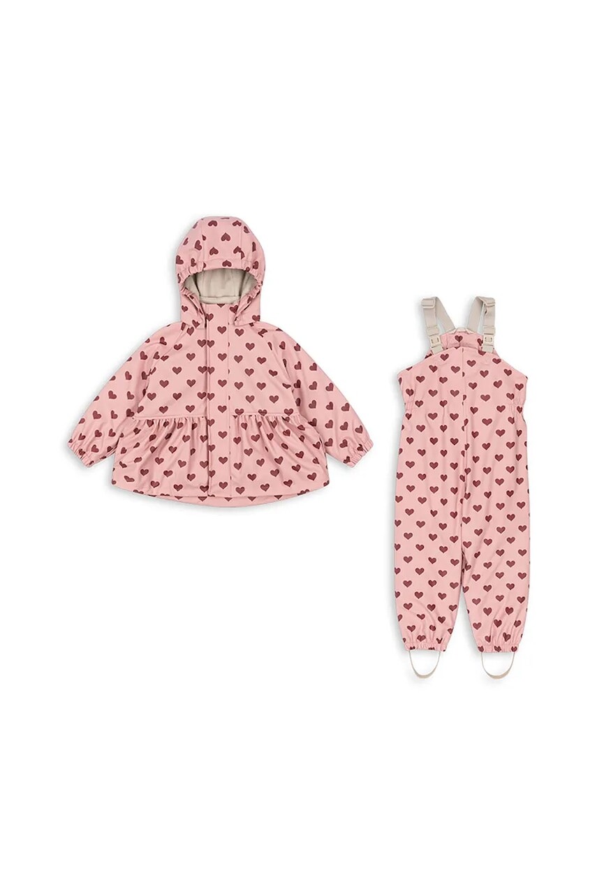 Bunda Konges Sløjd RAINY PALME SET GIRL ružová farba, KS103531