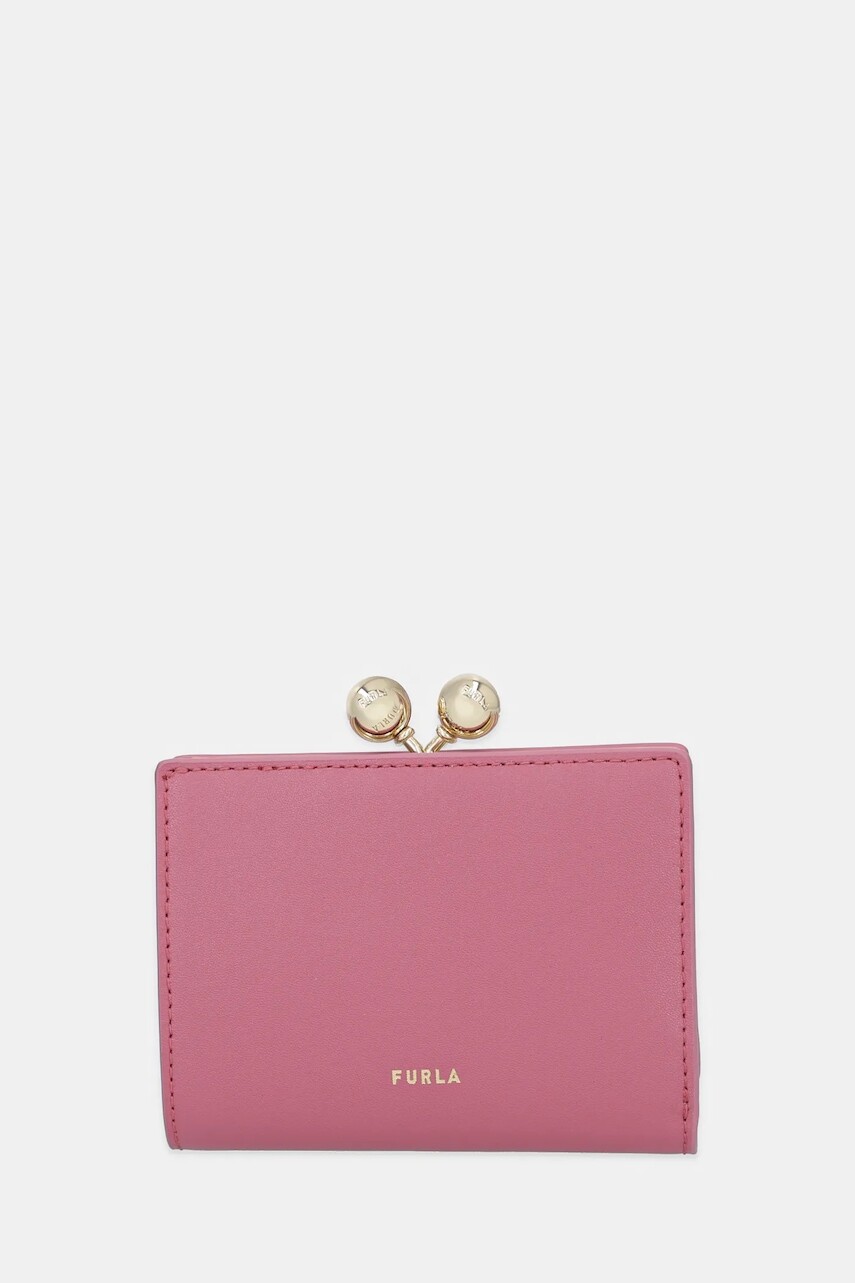 Kožená peňaženka Furla ružová farba, WP00541.BX3104.4147S