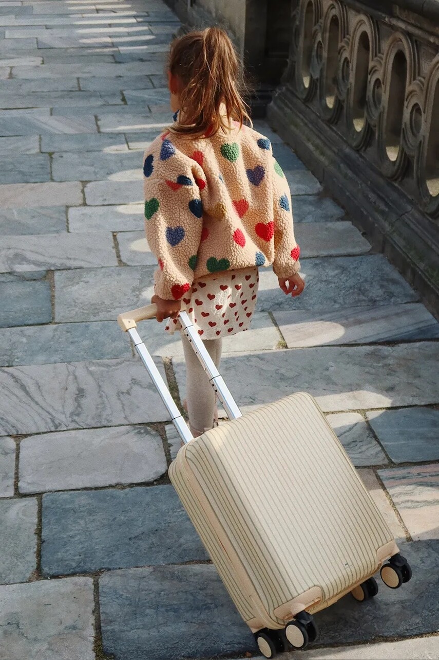 Kufor Konges Sløjd TRAVEL SUITCASE žltá farba, KS103550