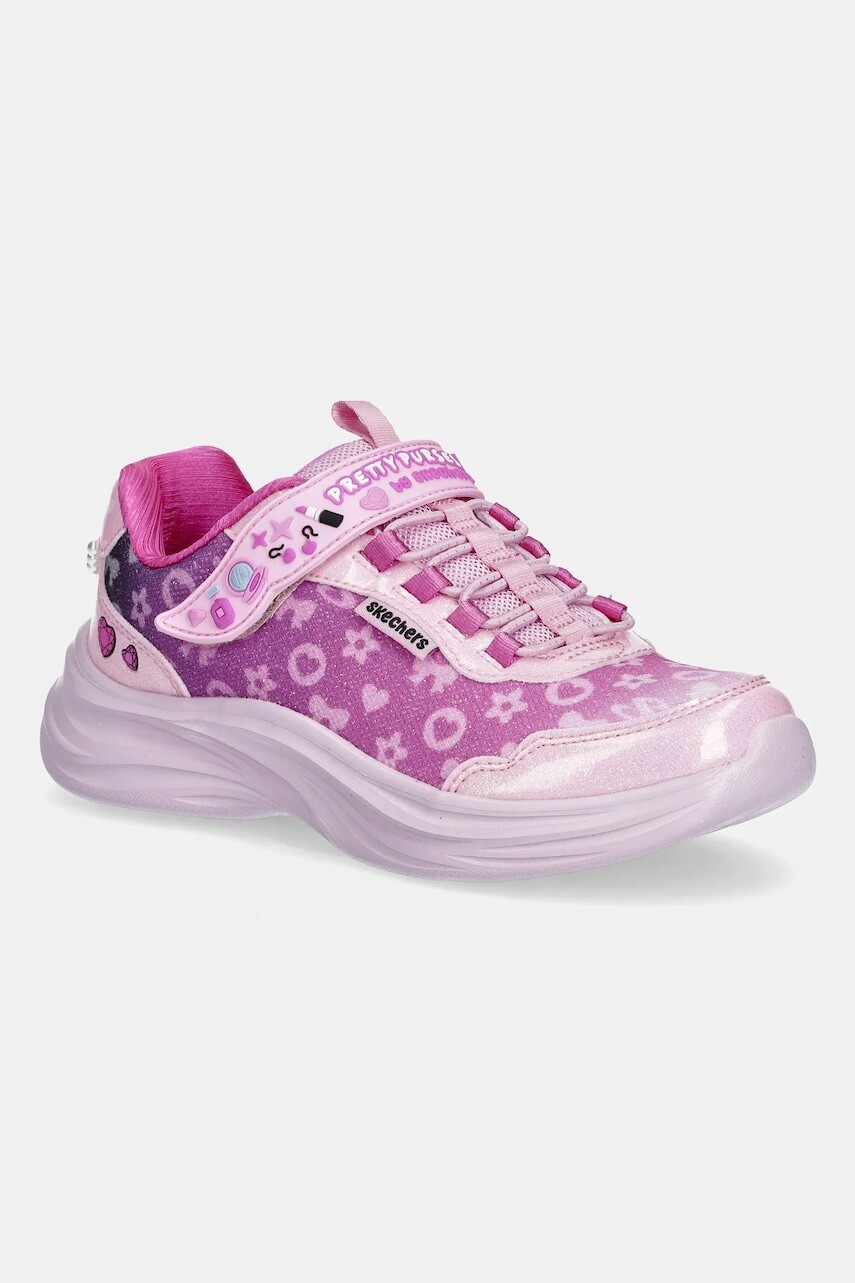 Detské tenisky Skechers POWER JAMS 2.0 ružová farba, 302199L