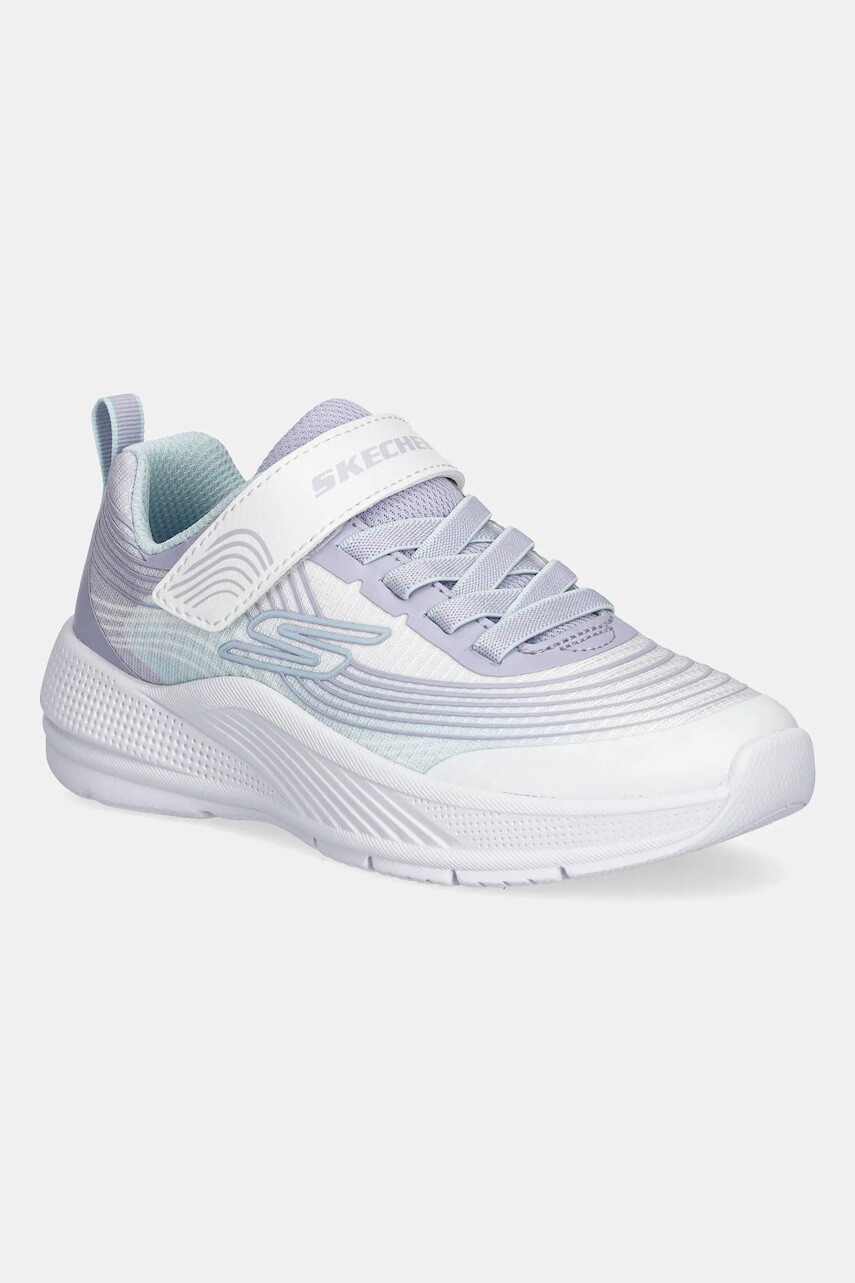 Detské tenisky Skechers MICROSPEC ADVANCE fialová farba, 303575L