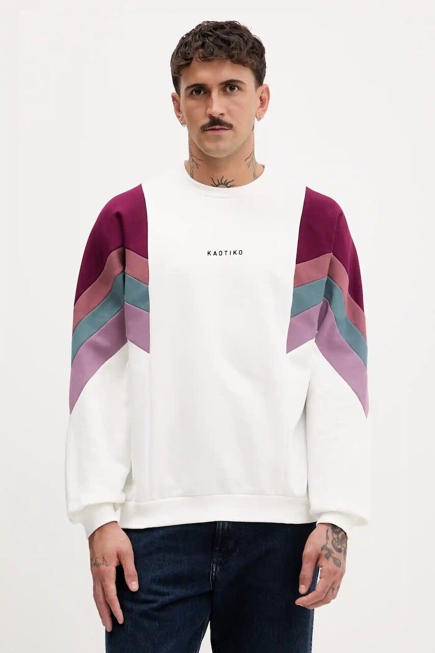 Mikina Kaotiko béžová farba, vzorovaná, AR005-02-M002