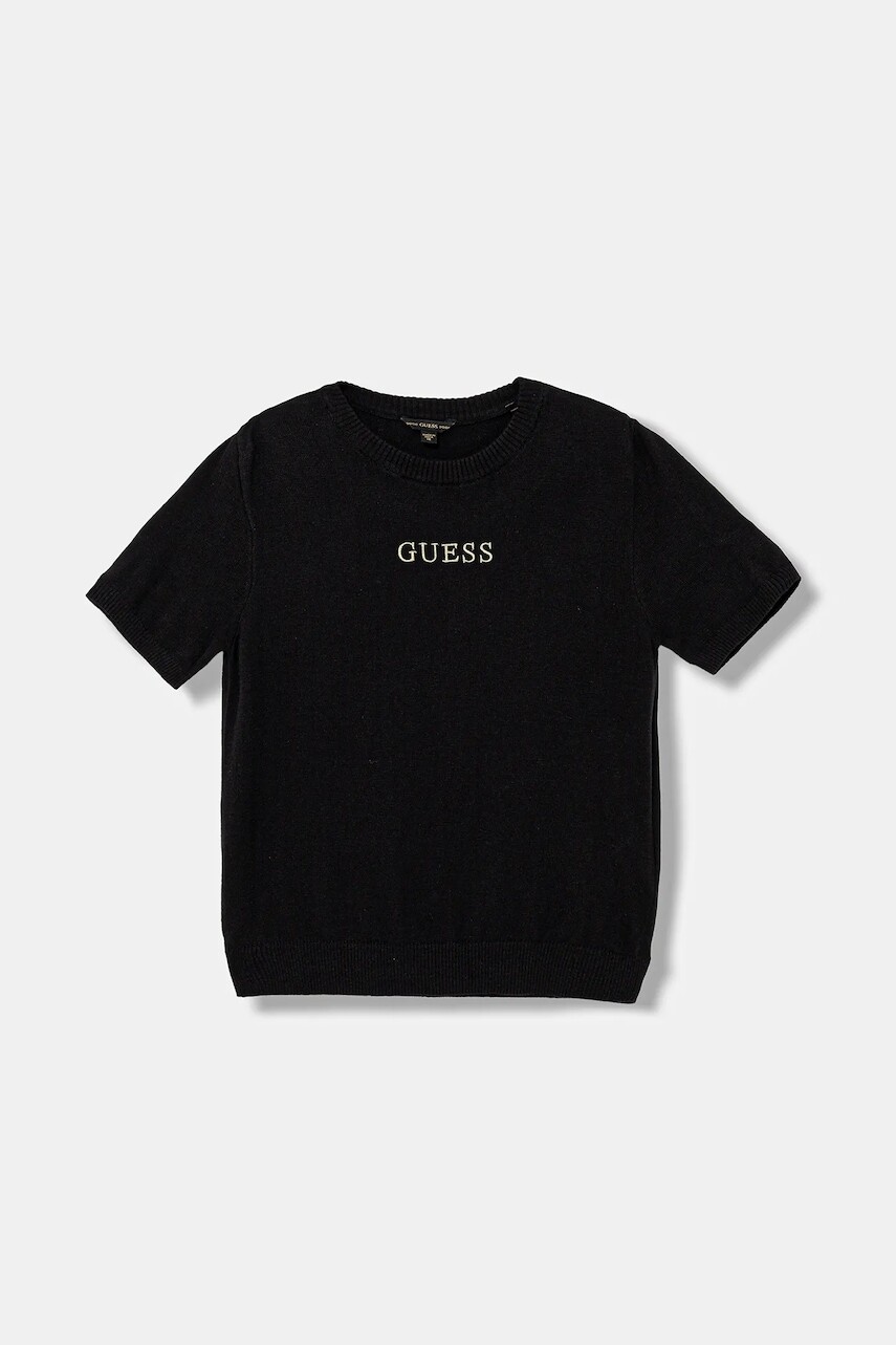 Detský sveter Guess čierna farba, ľahký, J5BR05 Z3GW0